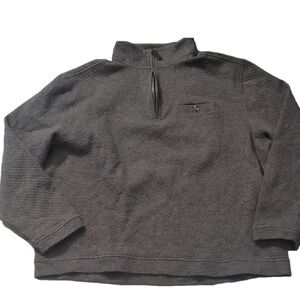 Johnston & Murphy Gray 1/4 Zip Sweater Size XL